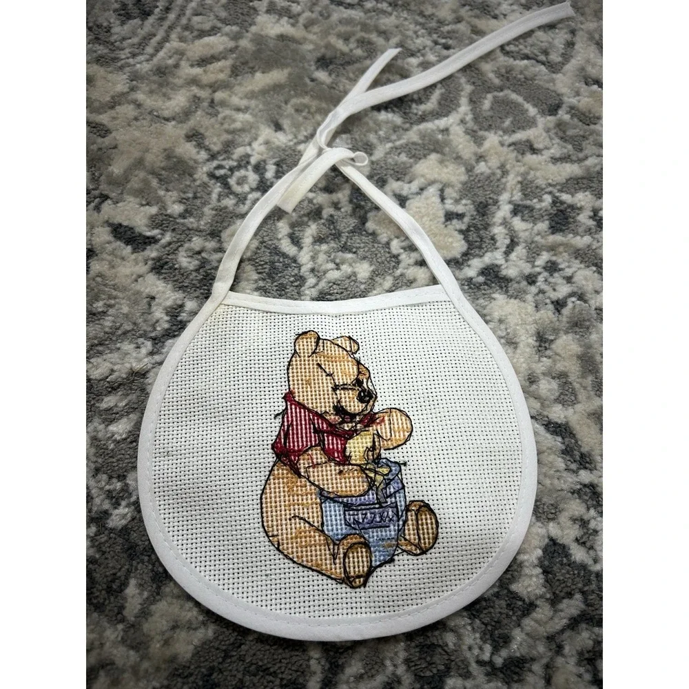 Winnie The Pooh Vintage Cross Stitch‎ Bib